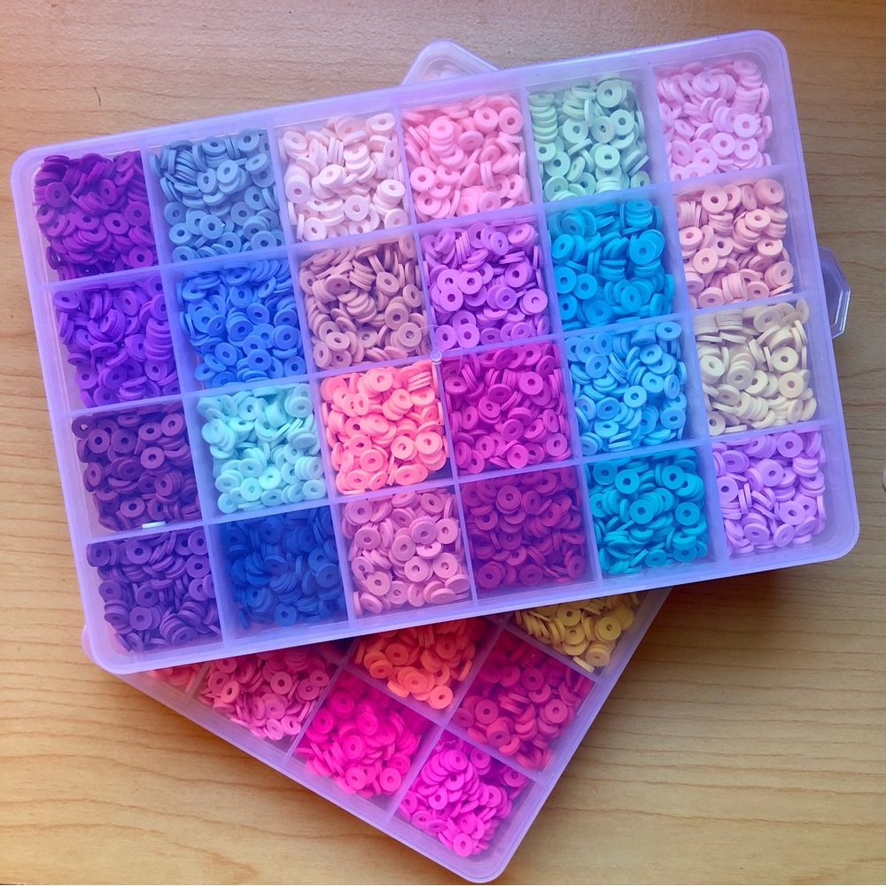Amazon 48 Colors Heishi Clay Disc Beads